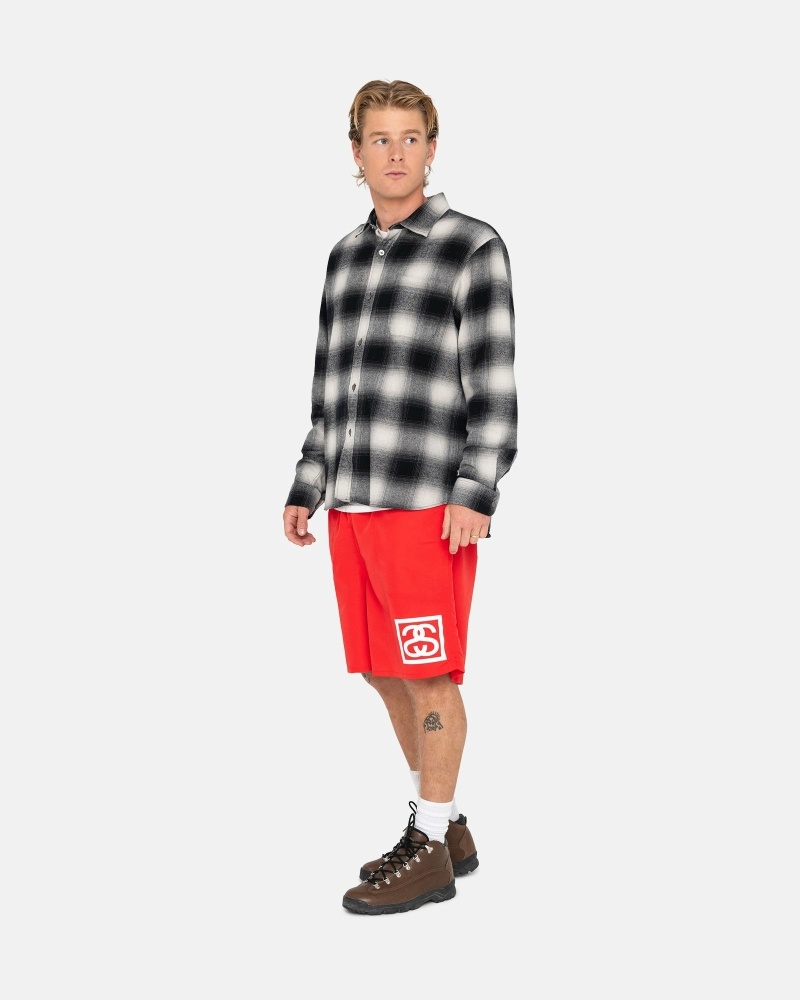 Red Men's Stussy Ss-Link Shorts | AU0000684