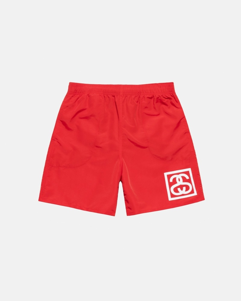 Red Men\'s Stussy Ss-Link Shorts | AU0000684