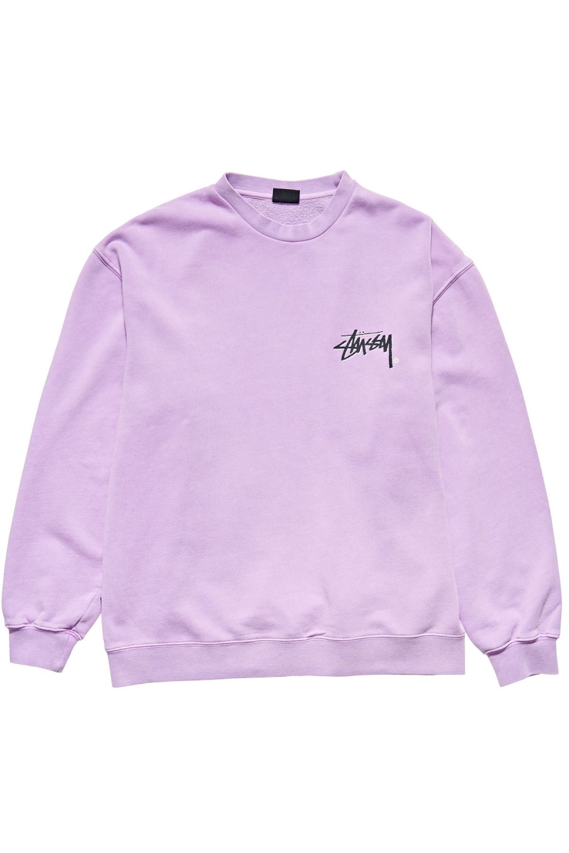 Red Men\'s Stussy Stock Shadow Crew Sweaters | AU0000853