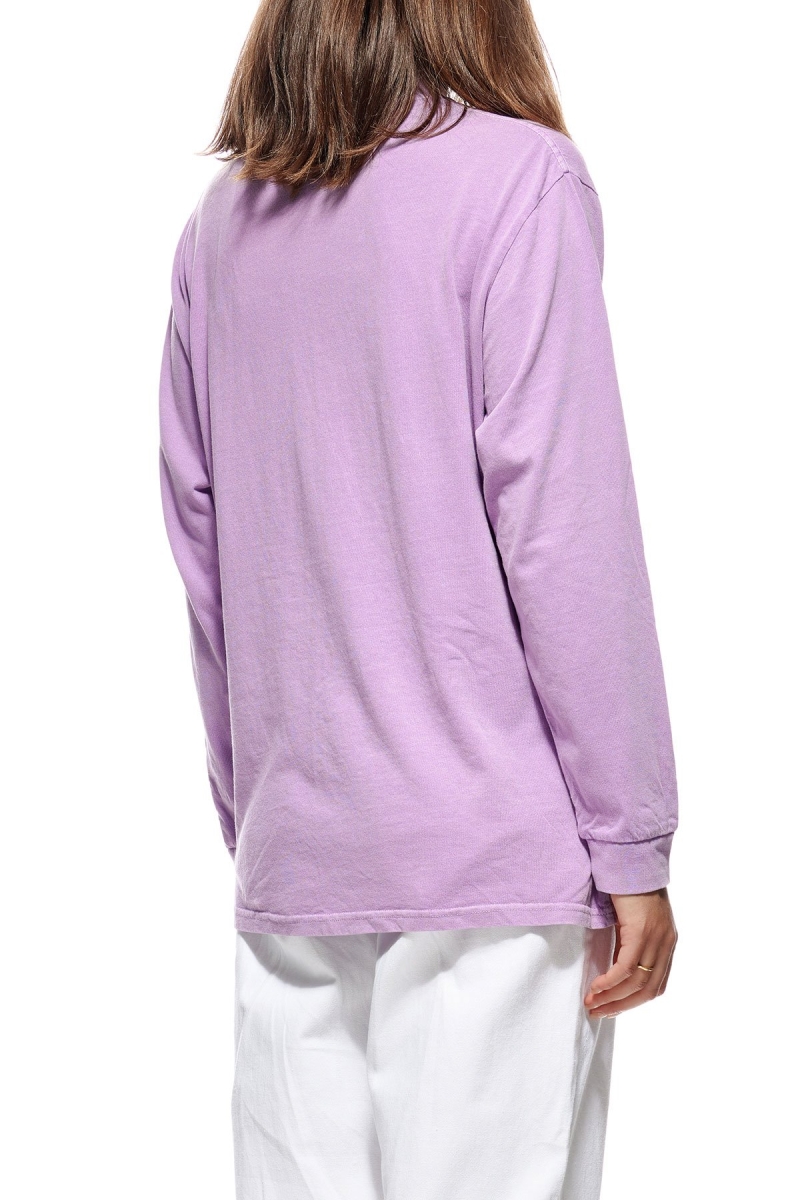 Red Women's Stussy Ash Mock Neck LS OS Sweatshirts | AU0000892