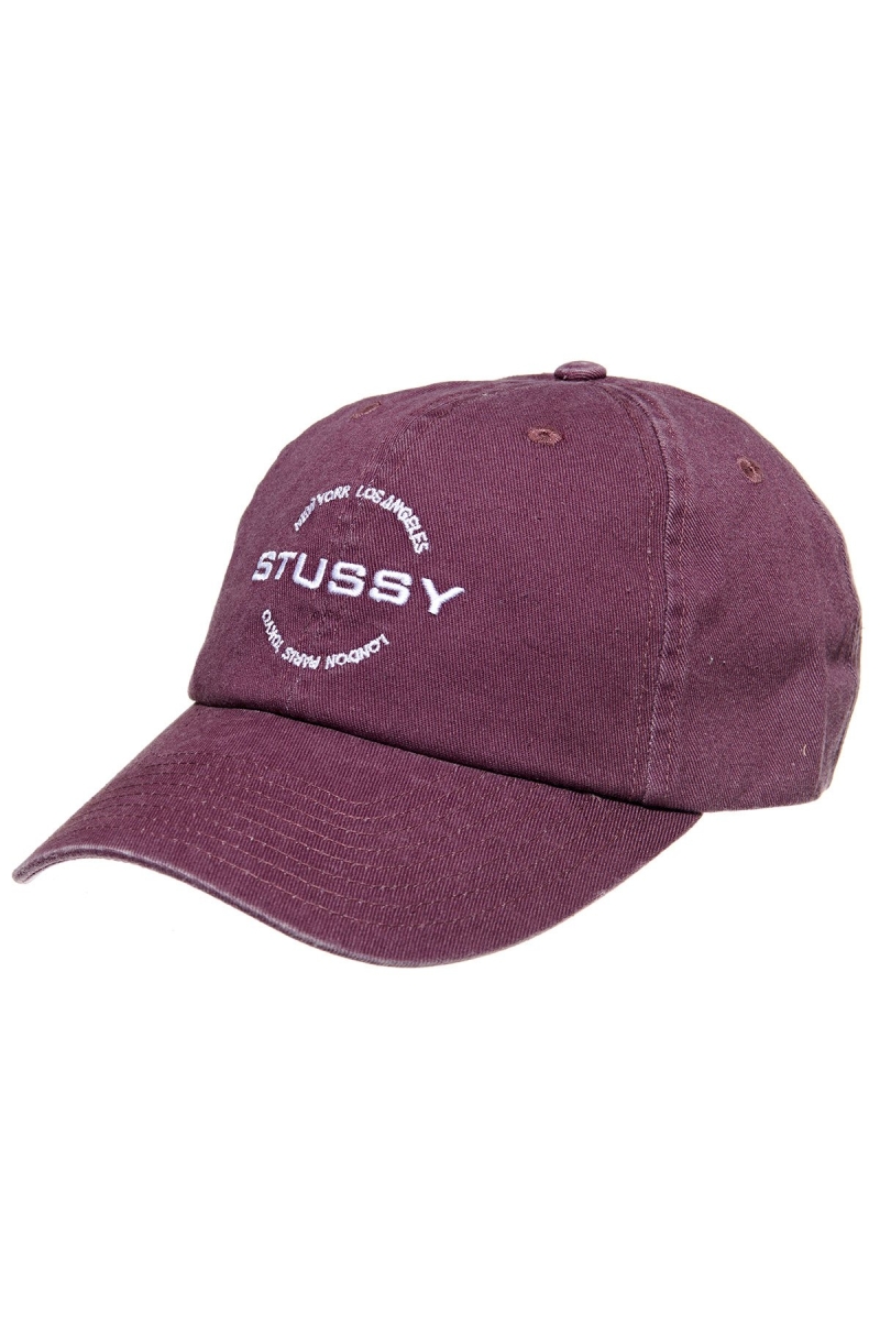 Red Women\'s Stussy City Circle Low Pro Hats | AU0000419