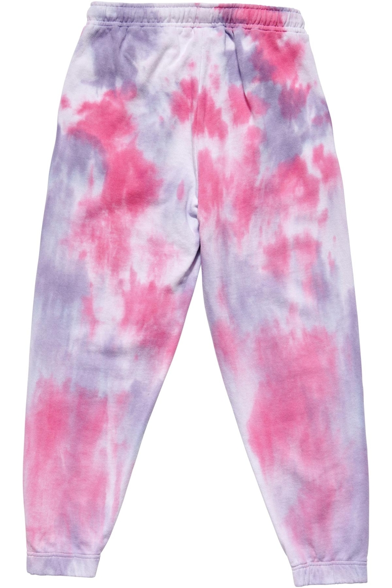 Red Women's Stussy Warped Tie Dye Track Pants | AU0001009