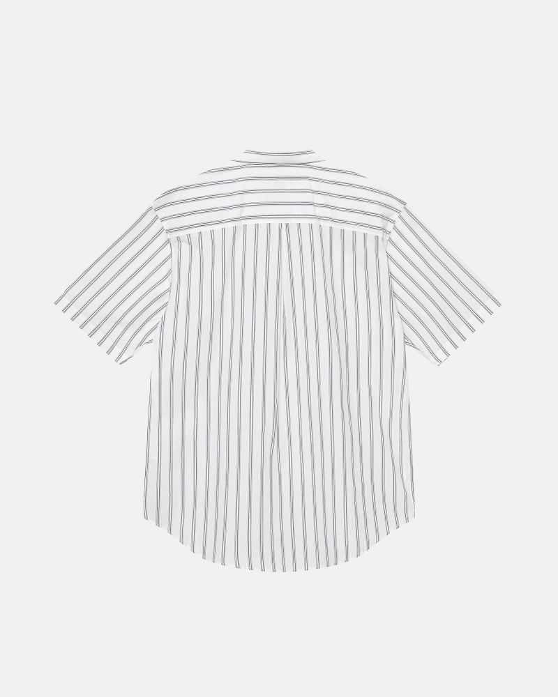 Stripes Men's Stussy Boxy Striped Ss Shirts | AU0000298