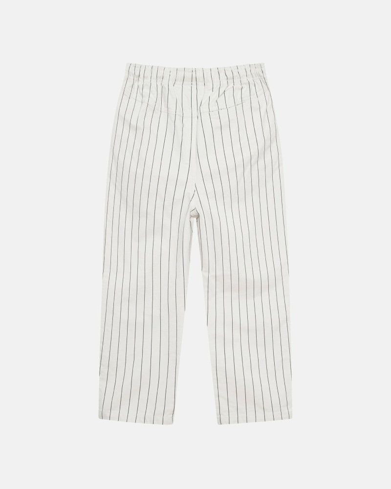 Stripes Men's Stussy Brushed Beach Pants | AU0000541