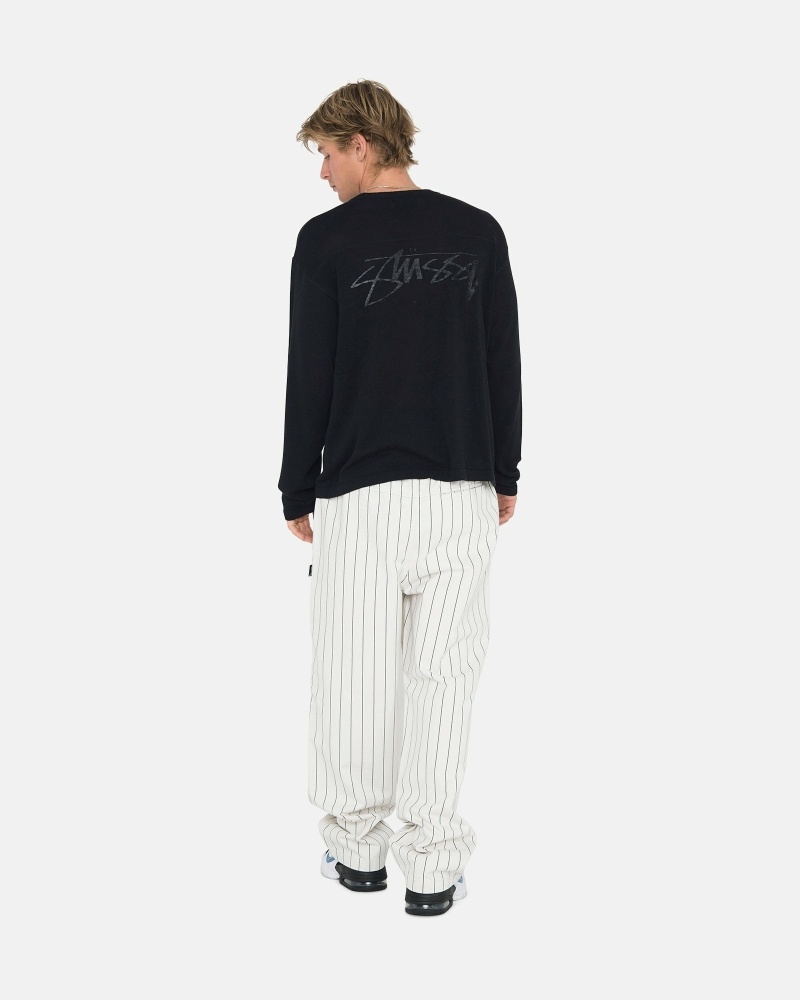 Stripes Men's Stussy Brushed Beach Pants | AU0000541