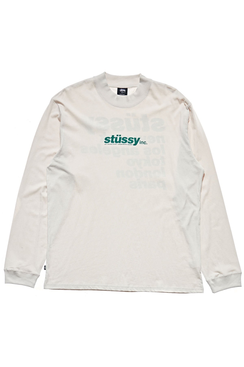 White Men's Stussy Cities Sweatshirts | AU0000902