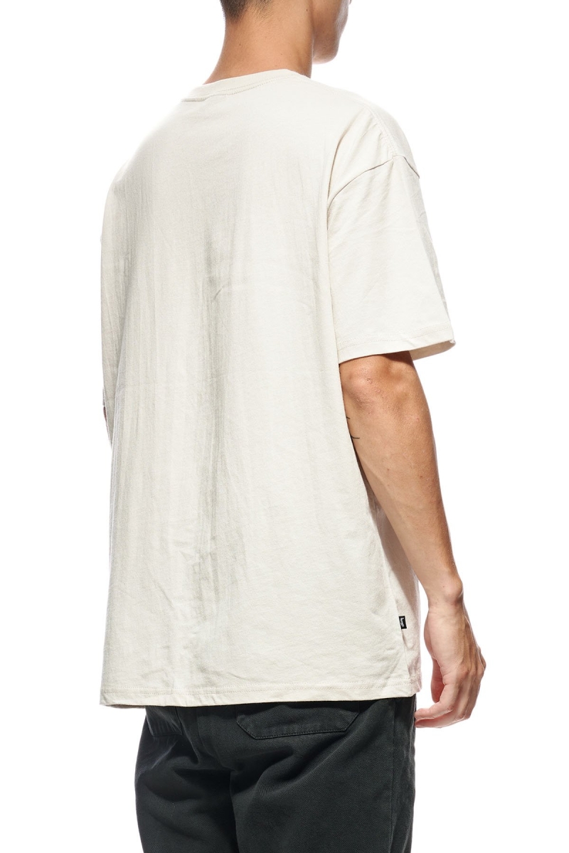 White Men's Stussy Crown Pocket SS T Shirts | AU0000147