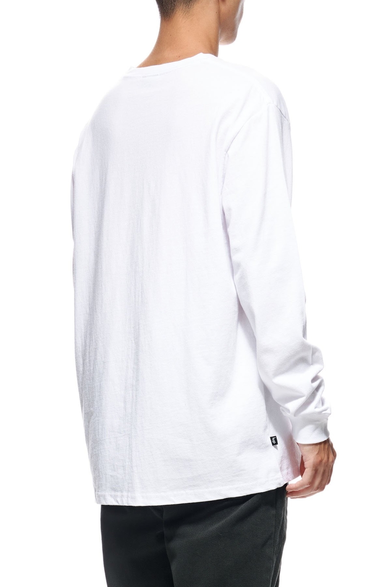 White Men's Stussy Design Sweatshirts | AU0000916