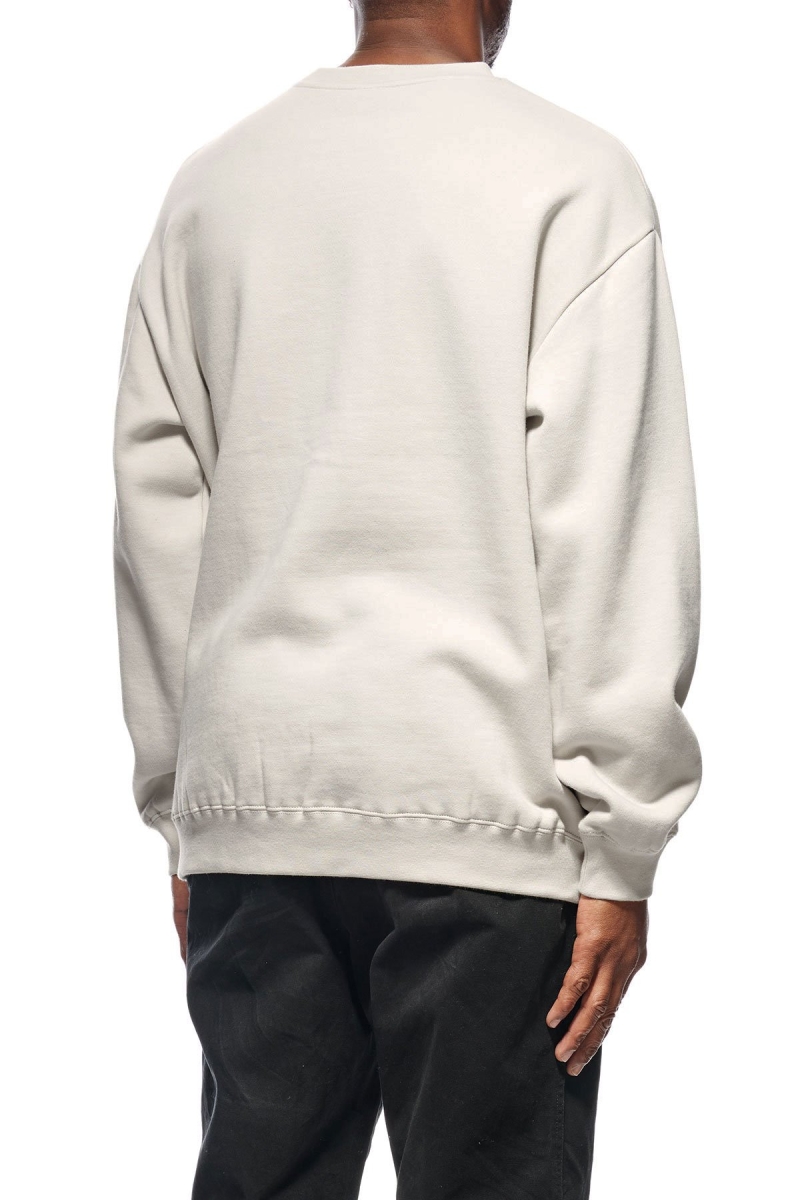 White Men's Stussy Graffiti Crew Sweaters | AU0000838