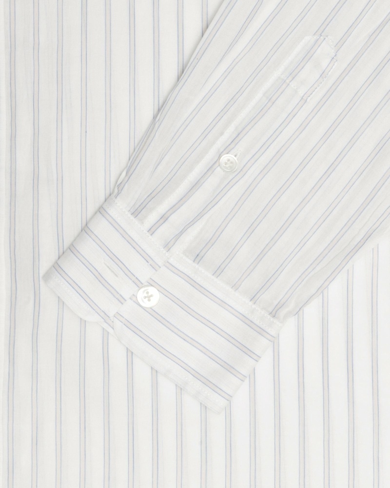 White Men's Stussy Lightweight Classic Shirts | AU0000318