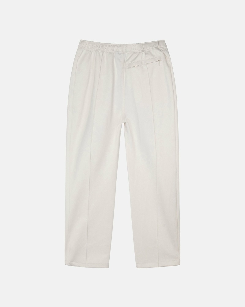 White Men's Stussy Poly Track Pants | AU0000998