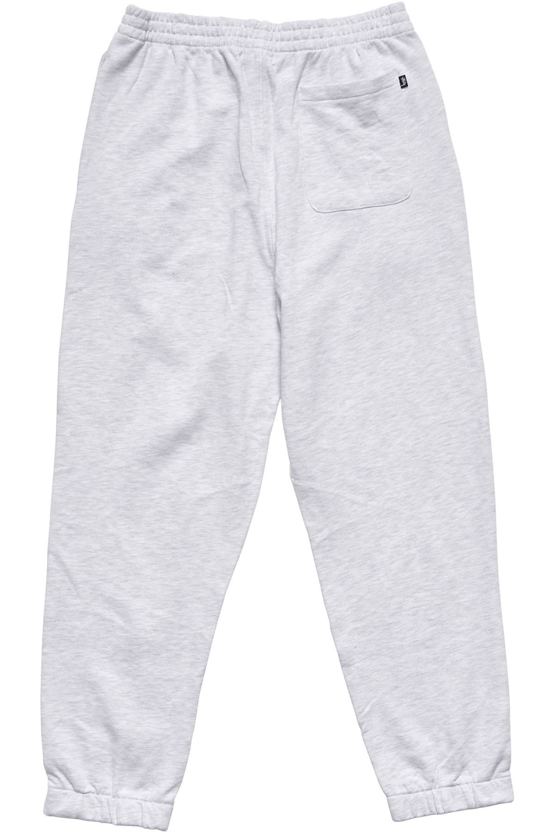 White Men's Stussy Text Fleece Track Pants | AU0001008