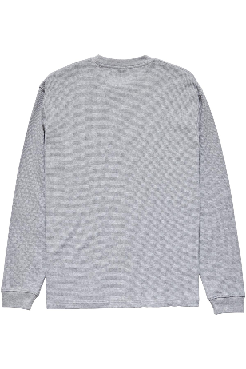 White Men's Stussy Workwear Waffle Sweatshirts | AU0000963