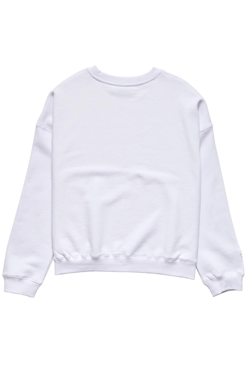 White Women's Stussy Alcott OS Crew Sweaters | AU0000812