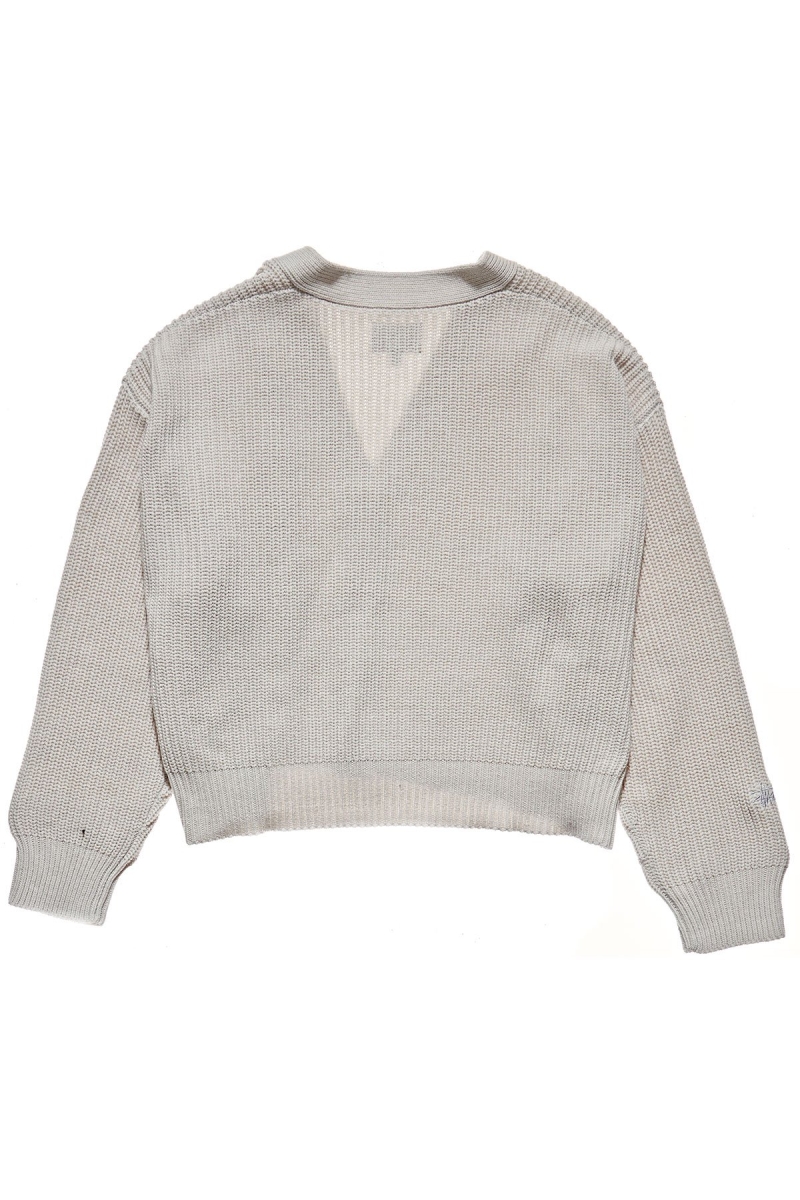 White Women's Stussy Benton Oversize Cardy Sweaters | AU0000815