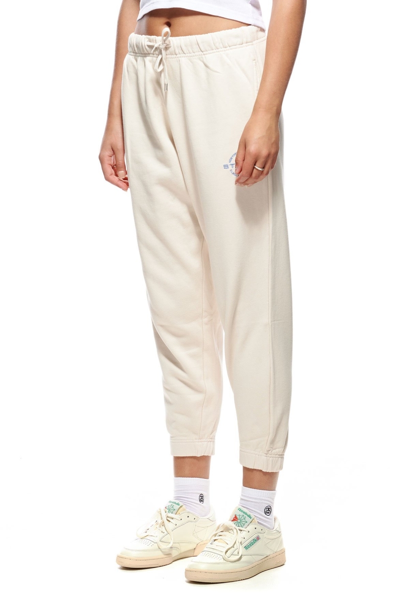 White Women's Stussy City Circle Trackpant Track Pants | AU0000980