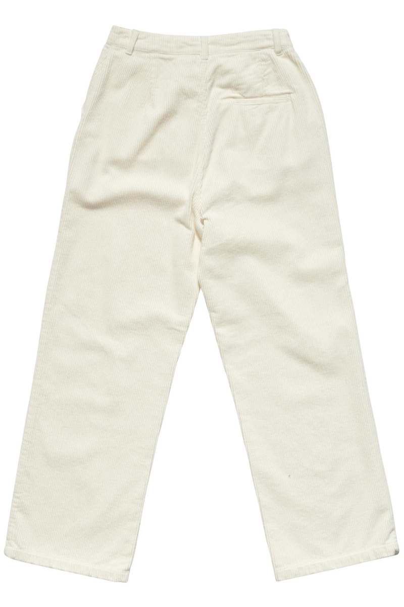 White Women's Stussy Claudette Cord Pants | AU0000553