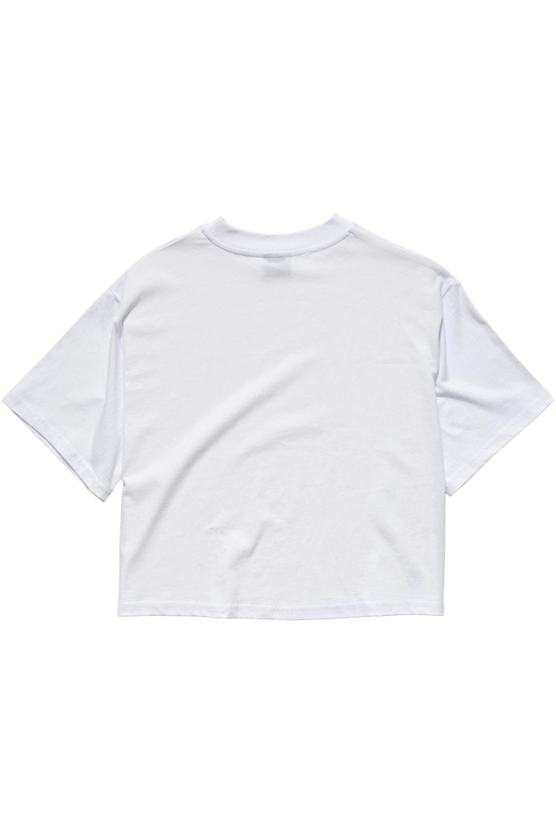 White Women's Stussy Graffiti Boxy T Shirts | AU0000176