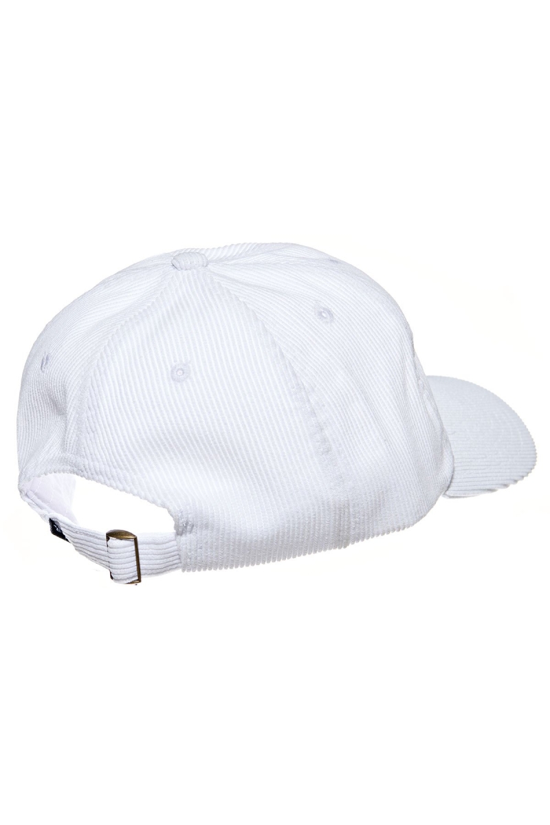 White Women's Stussy Graffiti Cord Low Pro Hats | AU0000452