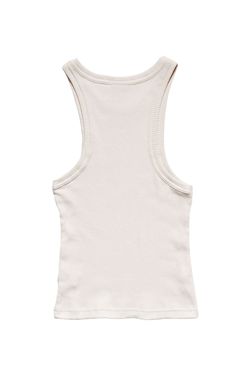 White Women's Stussy Graffiti Rib Cutaway Tanks | AU0000965