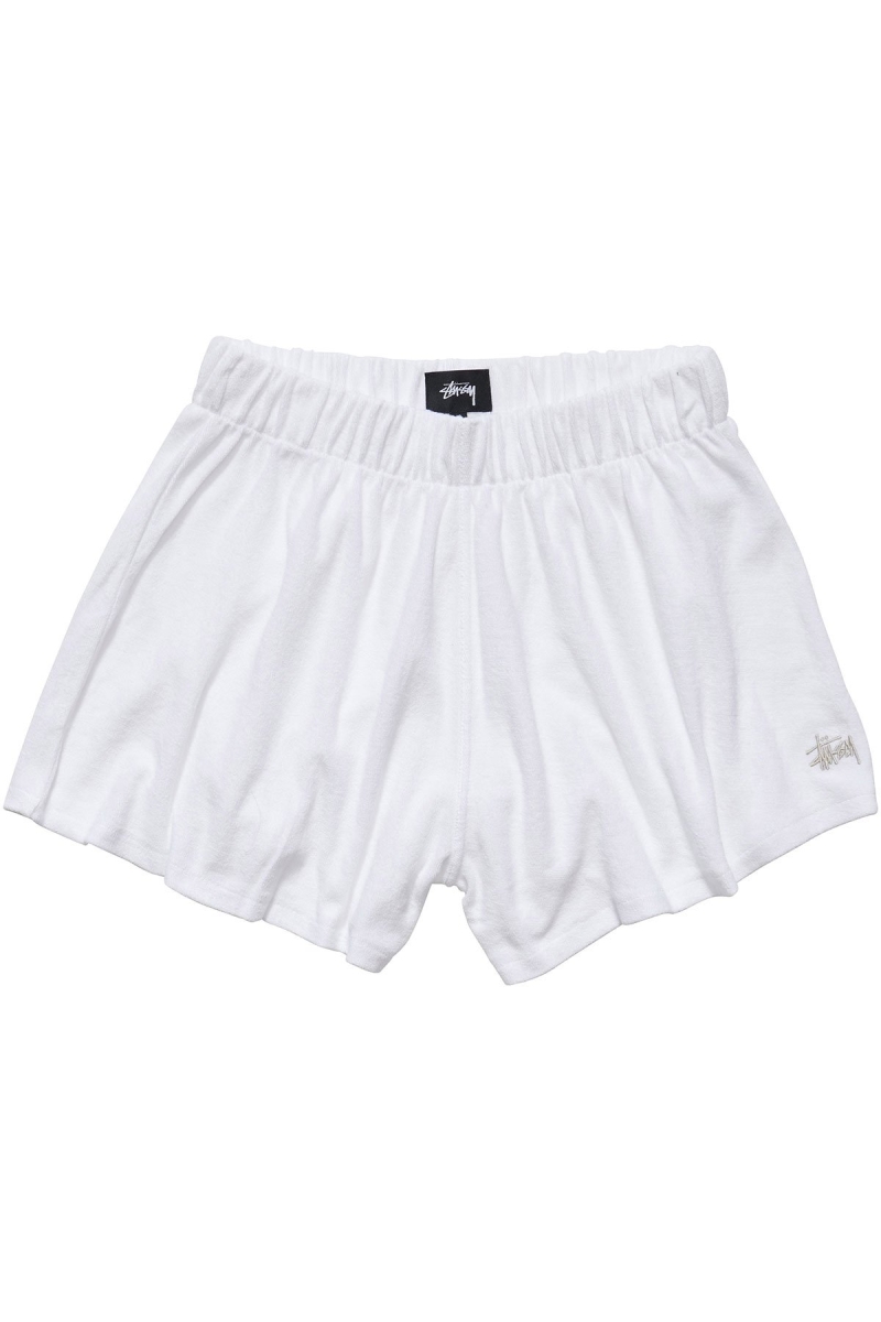 White Women\'s Stussy Havana Terry Beach Short Shorts | AU0000646