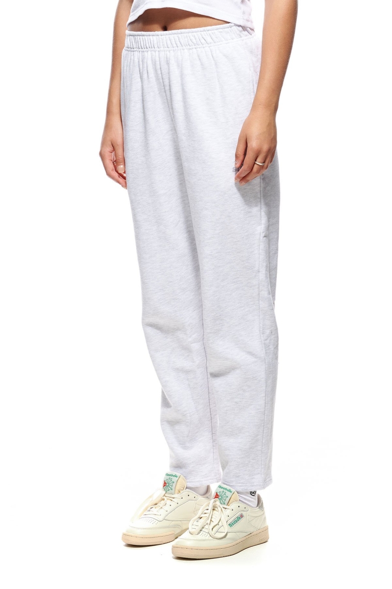 White Women's Stussy Italic Crop Sweat Pants | AU0000561