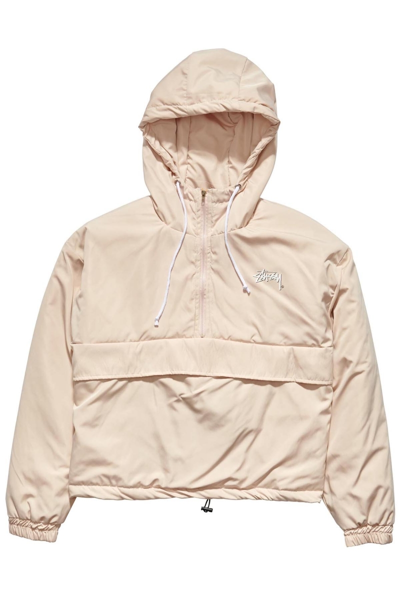 White Women\'s Stussy Kelly Windbreaker Puffa Jackets | AU0000348