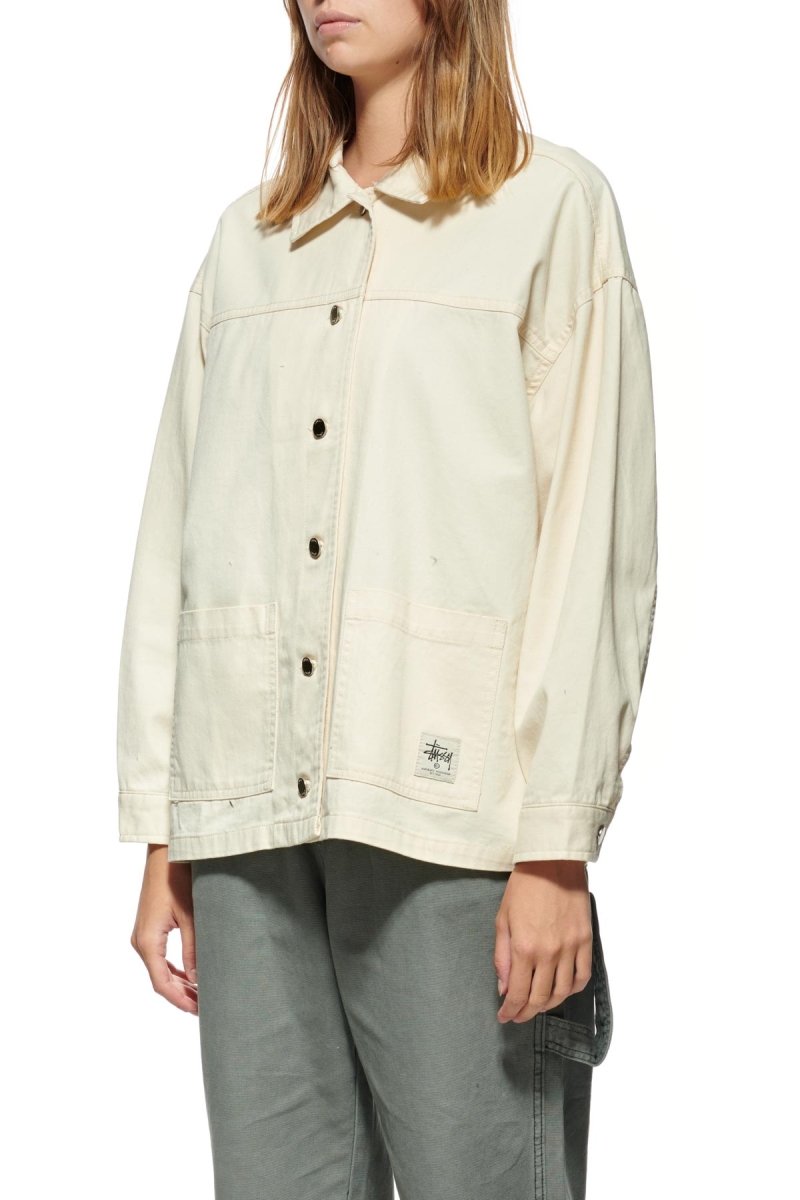 White Women's Stussy Lawrence Workwear Jackets | AU0000351