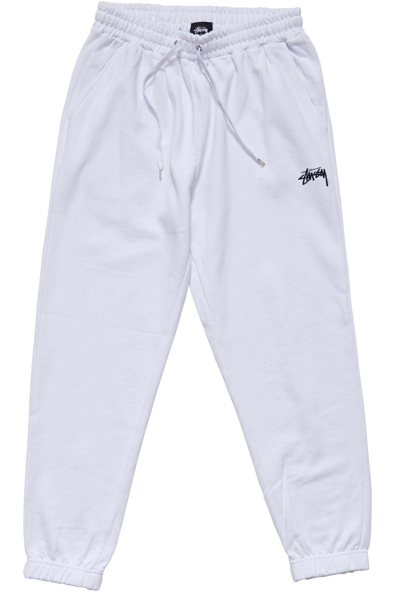 White Women\'s Stussy Player Trackpant Track Pants | AU0000995