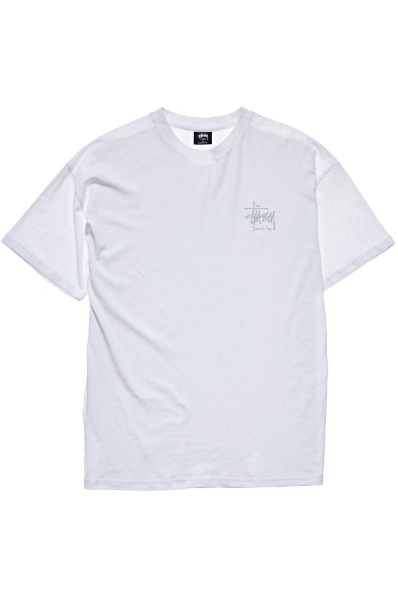 White Women\'s Stussy Regal Relaxed T Shirts | AU0000257