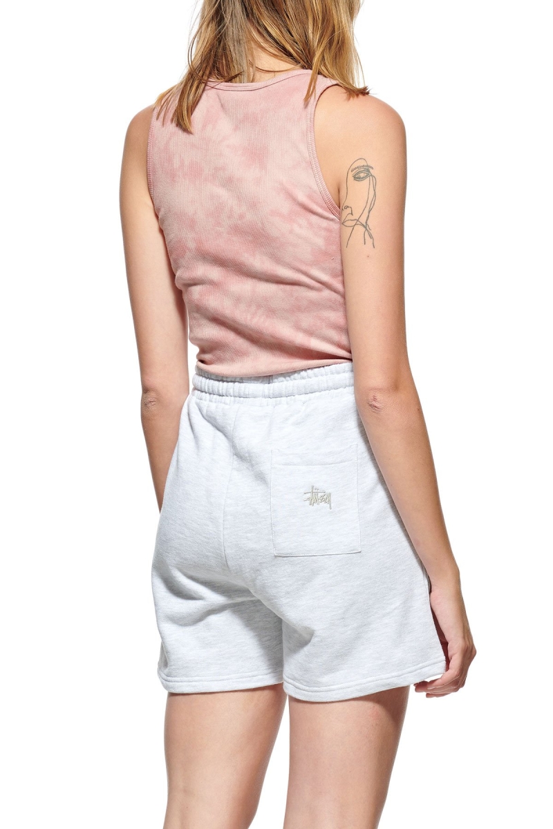 White Women's Stussy Text LW Waisted Short Shorts | AU0000706