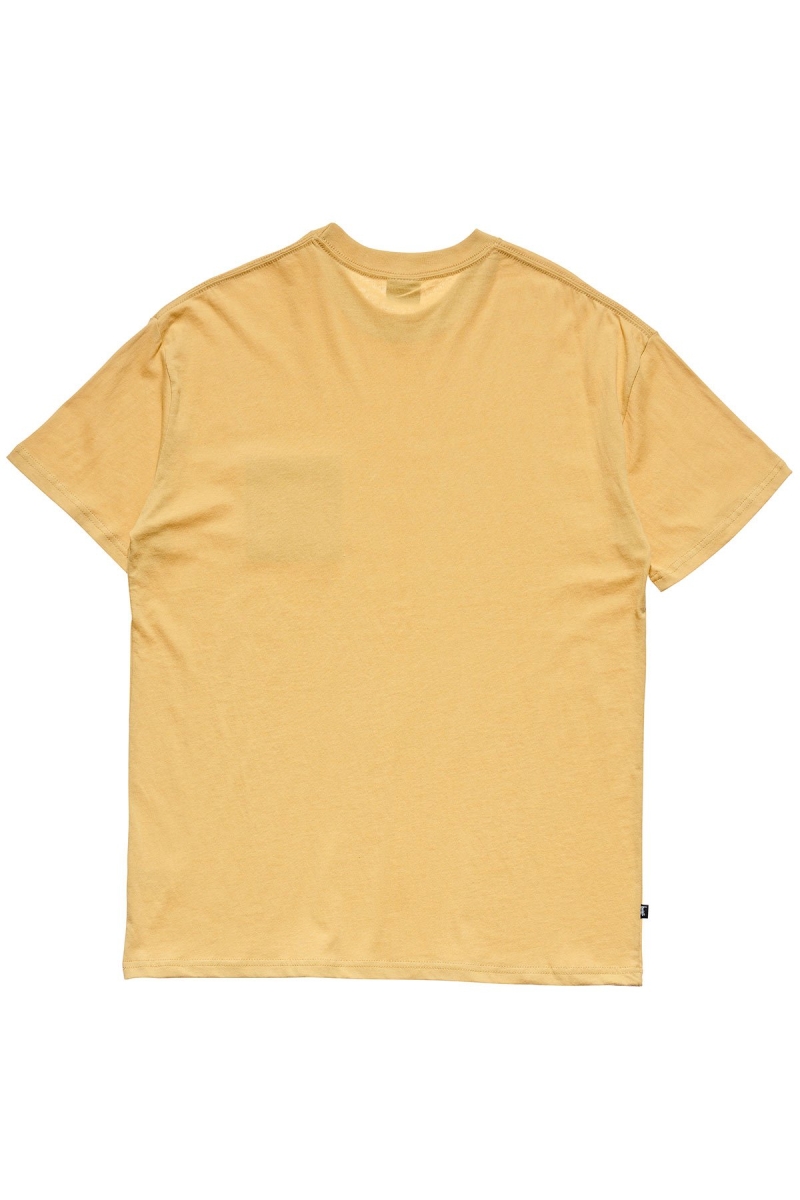 Yellow Men's Stussy Crown Pocket SS T Shirts | AU0000146