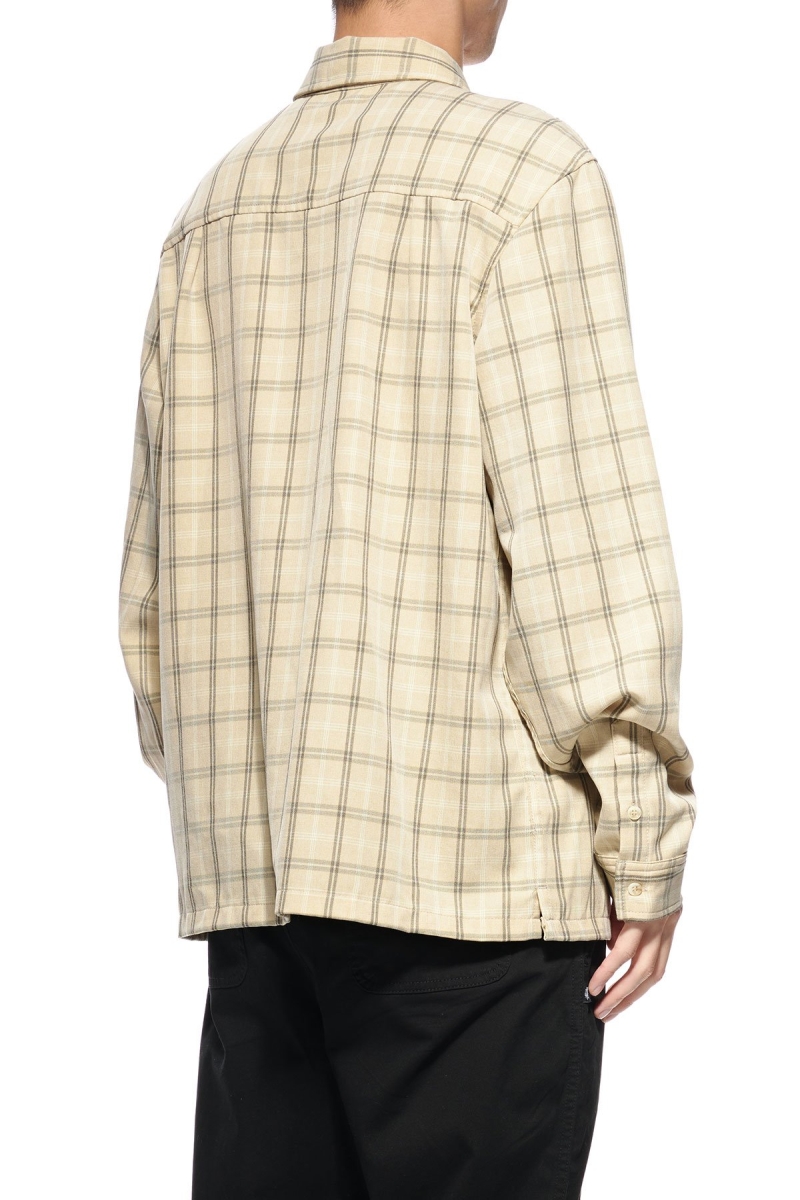 Yellow Men's Stussy Mellow Check LS Shirts | AU0000324