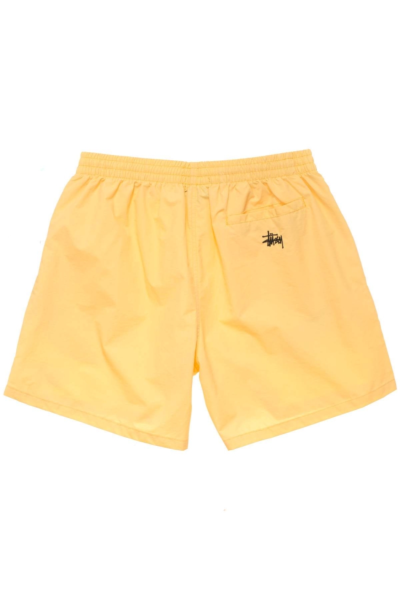 Yellow Men's Stussy Nylon Big Beach Shorts | AU0000650