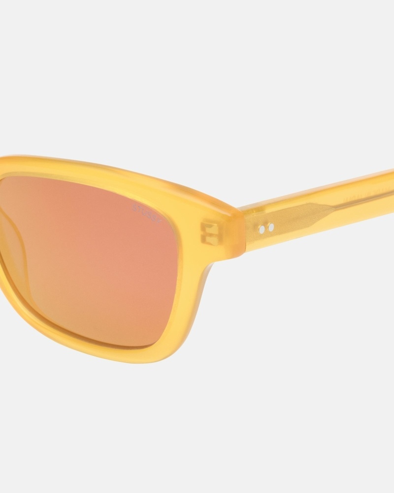 Yellow Men's Stussy Owen Sunglasses | AU0000806