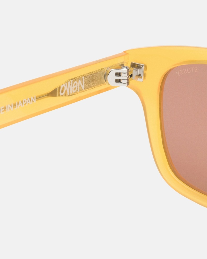 Yellow Men's Stussy Owen Sunglasses | AU0000806