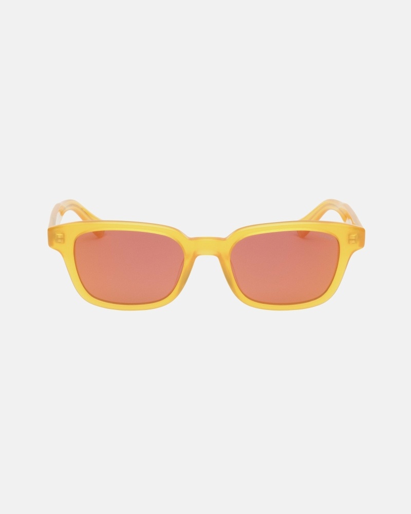 Yellow Men\'s Stussy Owen Sunglasses | AU0000806