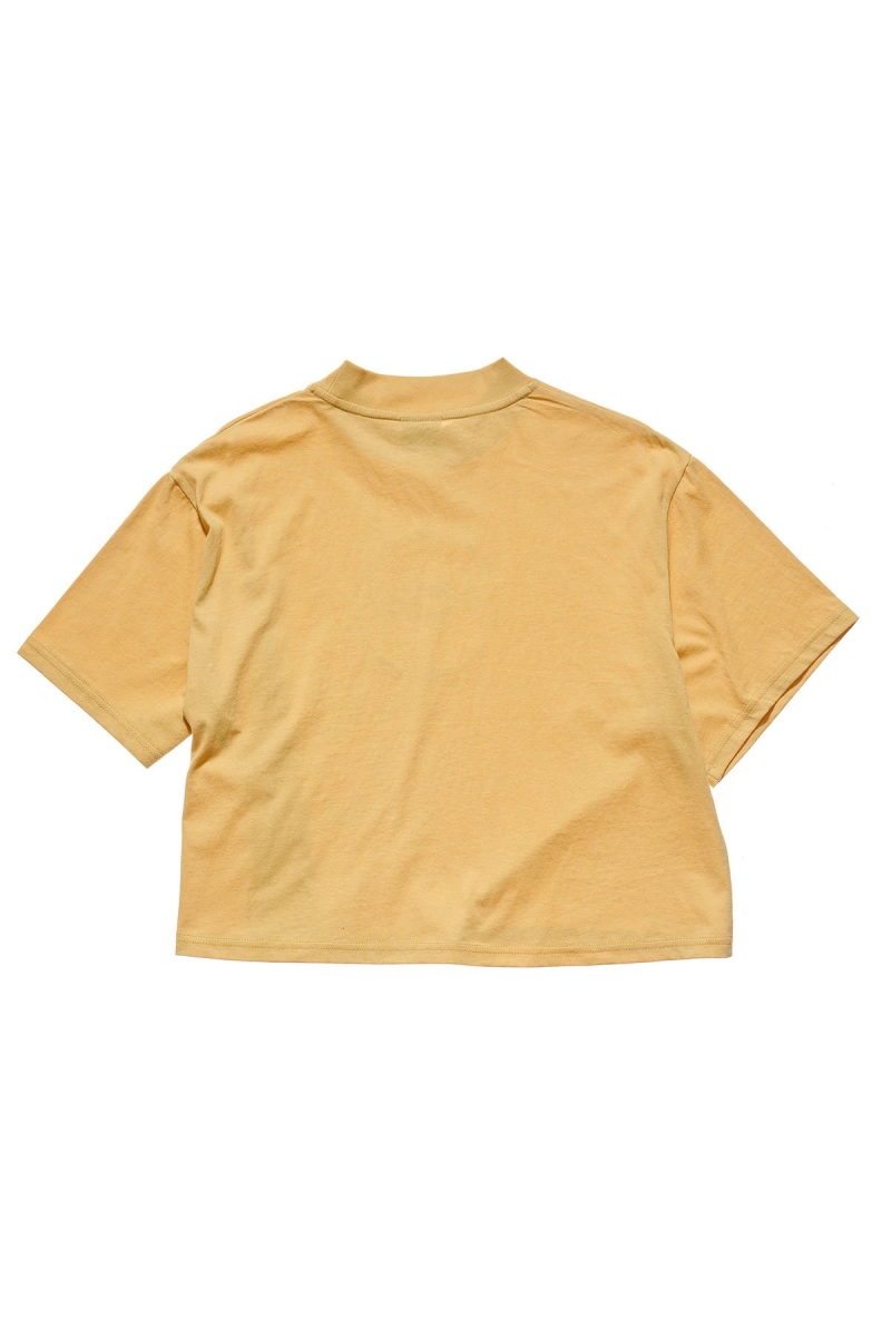 Yellow Women's Stussy Laguna Boxy T Shirts | AU0000235