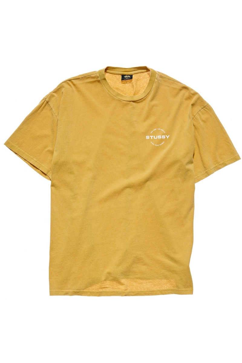 Yellow Women\'s Stussy Pacific Relaxed T Shirts | AU0000253