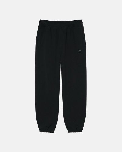 Black Men's Stussy 8 Ball Embroidered Pant Sweatpants | AU0000871