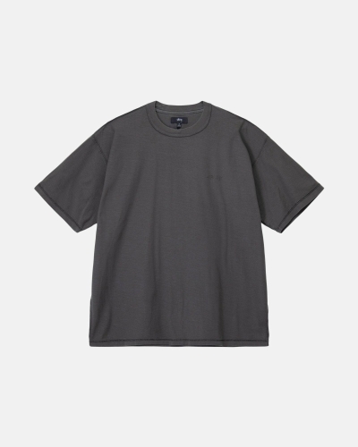 Black Men's Stussy Lazy T Shirts | AU0000237