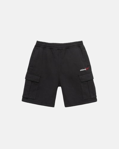 Black Men's Stussy Sport Cargo Shorts | AU0000680