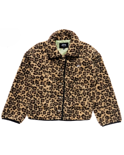 Black Women's Stussy Graffiti Sherpa Coaches Jackets | AU0000345