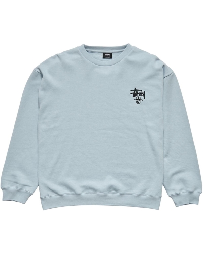 Blue Men's Stussy Copyright Crown Crew Sweaters | AU0000829