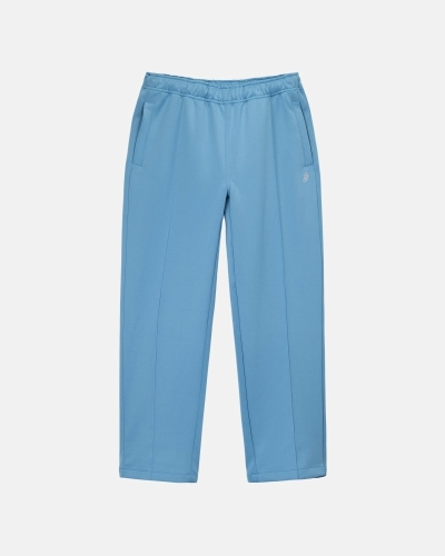 Blue Men's Stussy Poly Track Pants | AU0001000