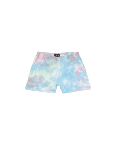 Blue Women's Stussy Breeze Tie Dye Short Shorts | AU0000626