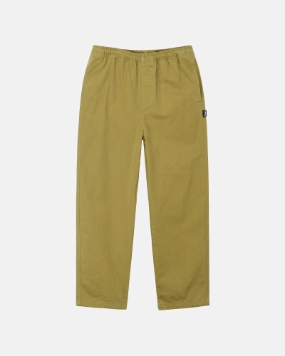 Brown Men's Stussy Brushed Beach Pants | AU0000544