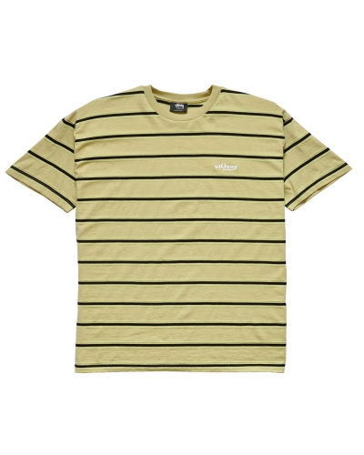 Brown Men's Stussy Glow Stripe SS T Shirts | AU0000172