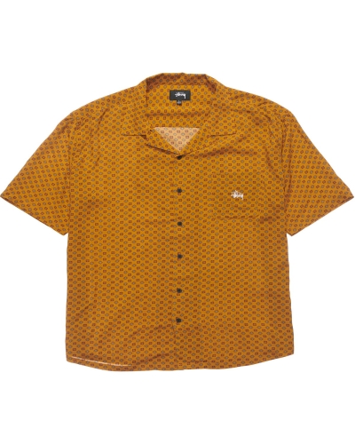 Brown Men's Stussy Liberty SS Shirts | AU0000317