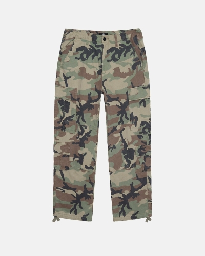 Camo Men's Stussy Ripstop Surplus Cargo Pants | AU0000589